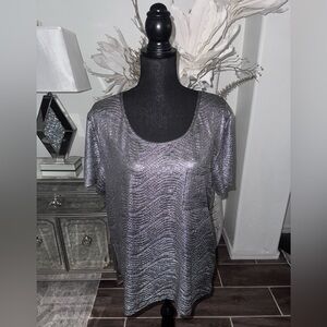 Silver Women's Top